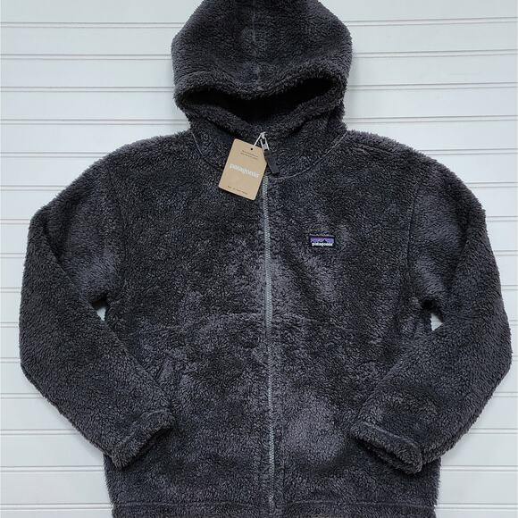 NWT Patagonia Kids Los Gatos Fleece Hoody Jacket: Forge Grey - Picture 1 of 8